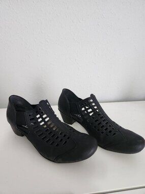 Rieker Antistress Black Leather Show size 38